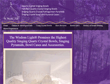 Tablet Screenshot of bestcrystalbowls.com